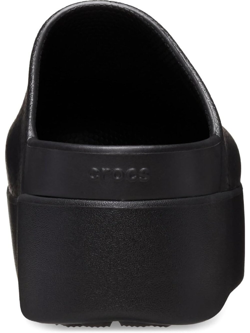 Women's Black Imported Dylan Platform Clog Chunky Pull-On Mules Slides - Picture 3 of 6